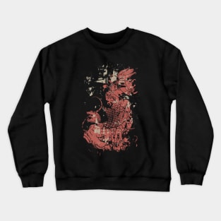 Fish Oriental Style Crewneck Sweatshirt